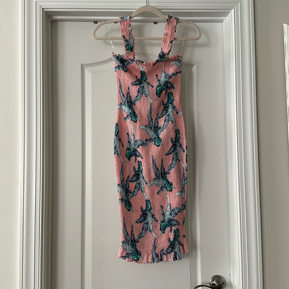 Floral scrunch dress